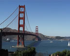 Die Golden Gate Bridge in San Francisco